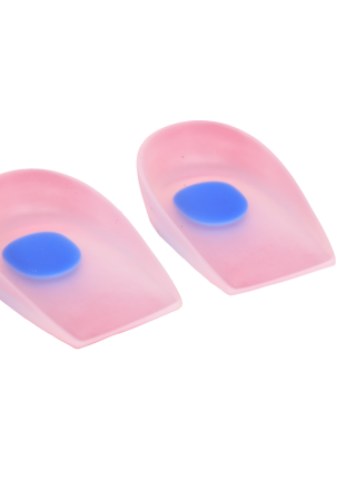 Talonera de silicón punto azul