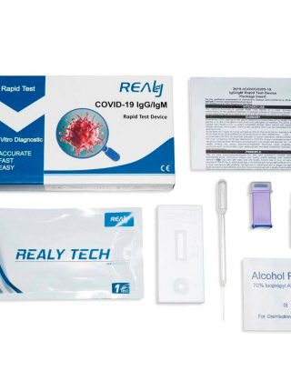 PRUEBA RÁPIDA INDIVIDUAL REALY TECH COVID-19 (IGG/IGM) – 1 PIEZA